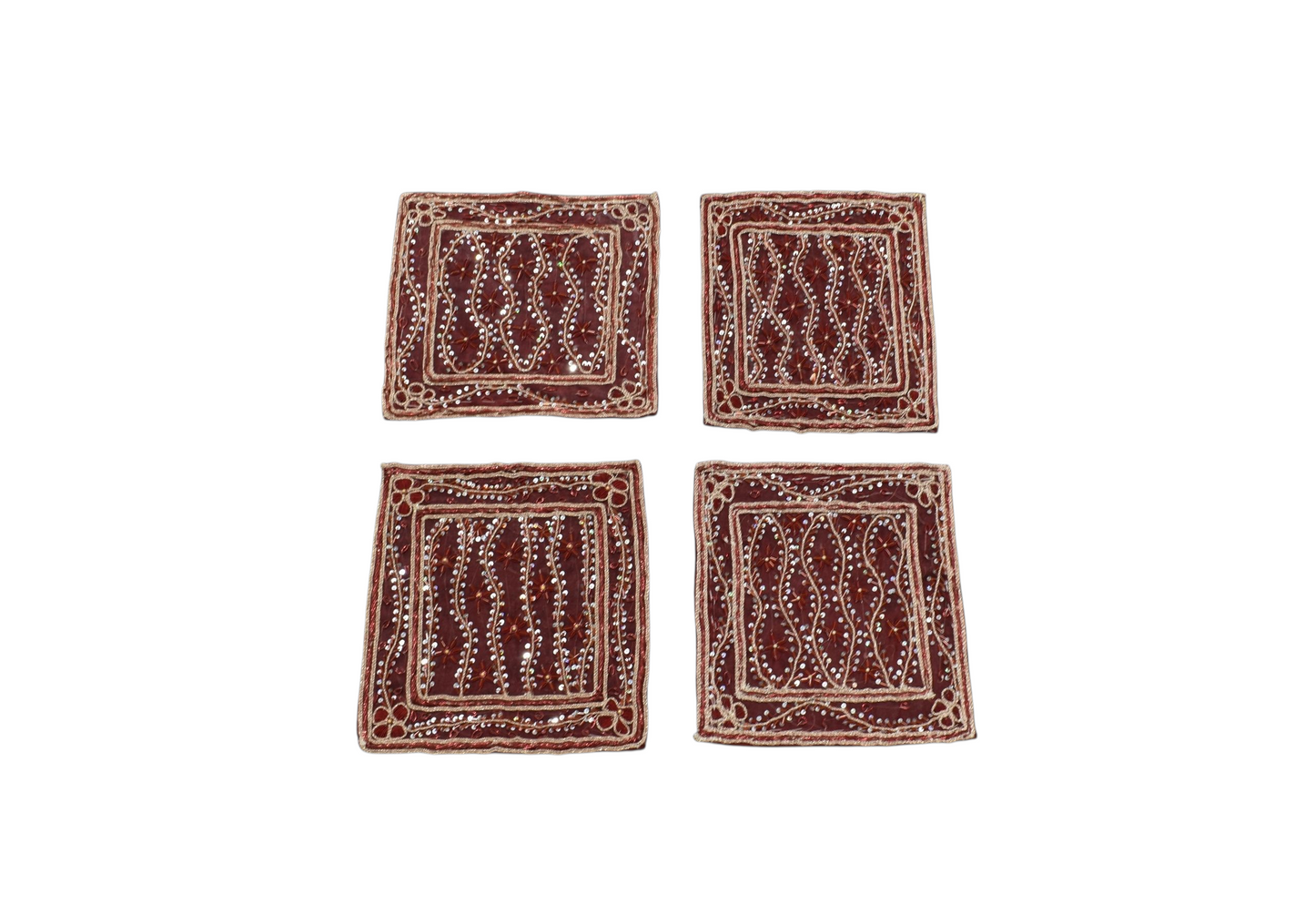 Kilim Antik El İşi İnce Kum Boncuklu Masa Sehpa Fiskos Örtüsü 0699 - Yeni - Çok Renkli