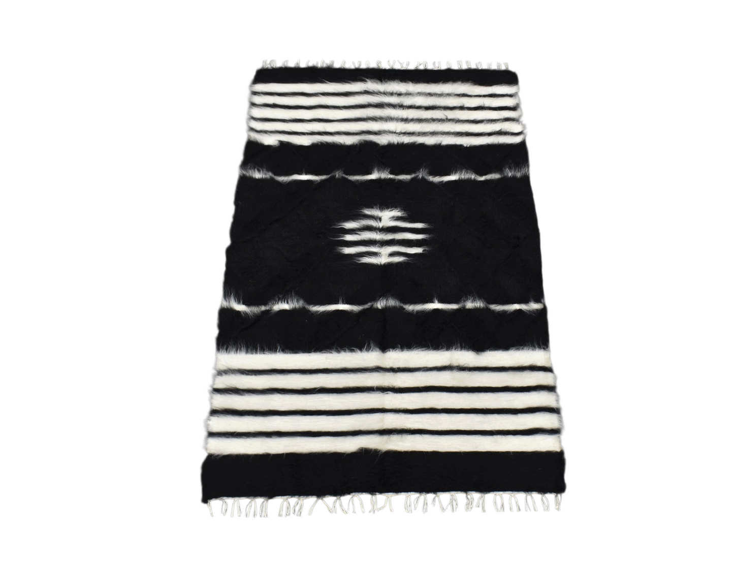 Kilim Antik El Dokuma Tiftik Yün Siirt Battaniyesi Kilim 0702 - Yeni - Çok Renkli