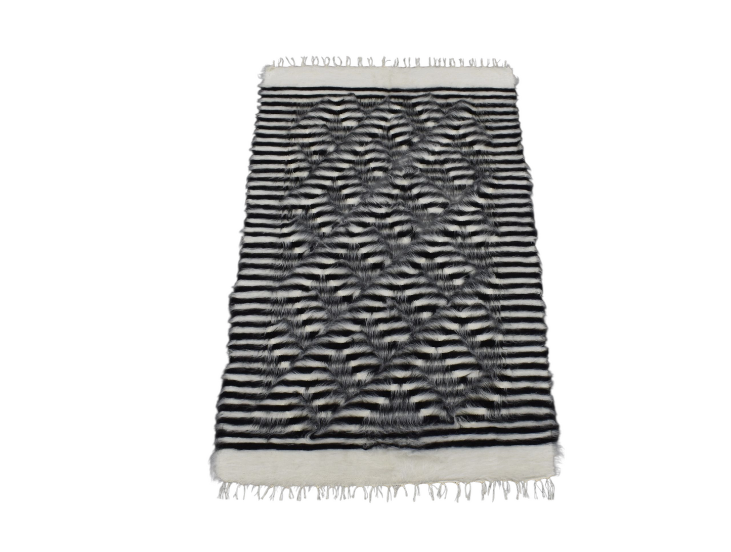 Kilim Antik El Dokuma Tiftik Yün Siirt Battaniyesi Kilim 0704 - Yeni - Çok Renkli