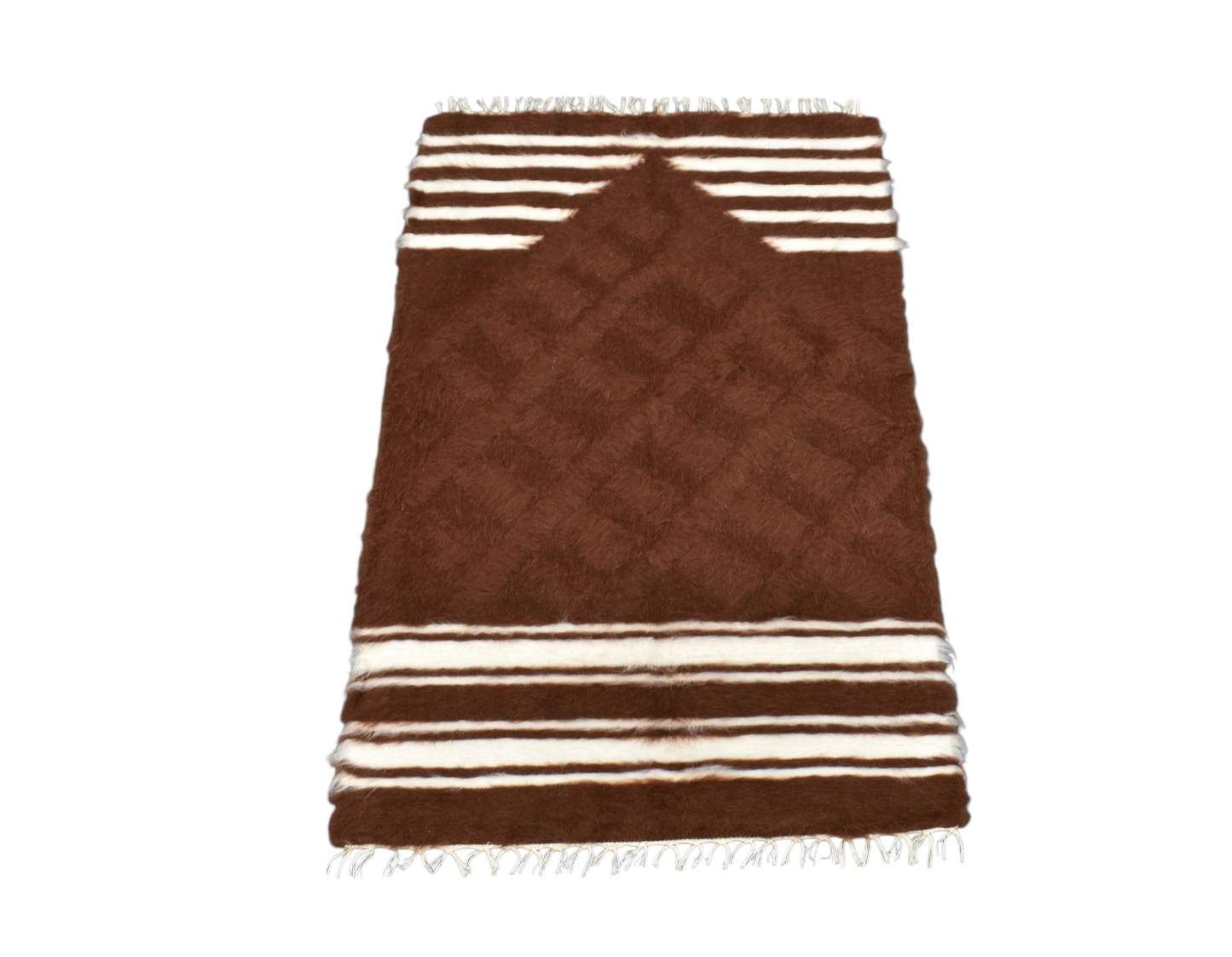 Kilim Antik El Dokuma Namazlık Seccade Tiftik Yün Siirt Battaniyesi Kilim 0714 - Yeni - Çok Renkli