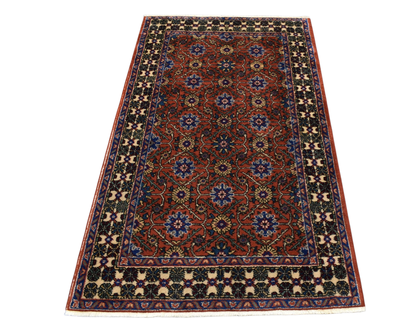 Kilim Antik El Dokuma İzmir Foça Yün Halı 0754 - Vintage - Çok Renkli