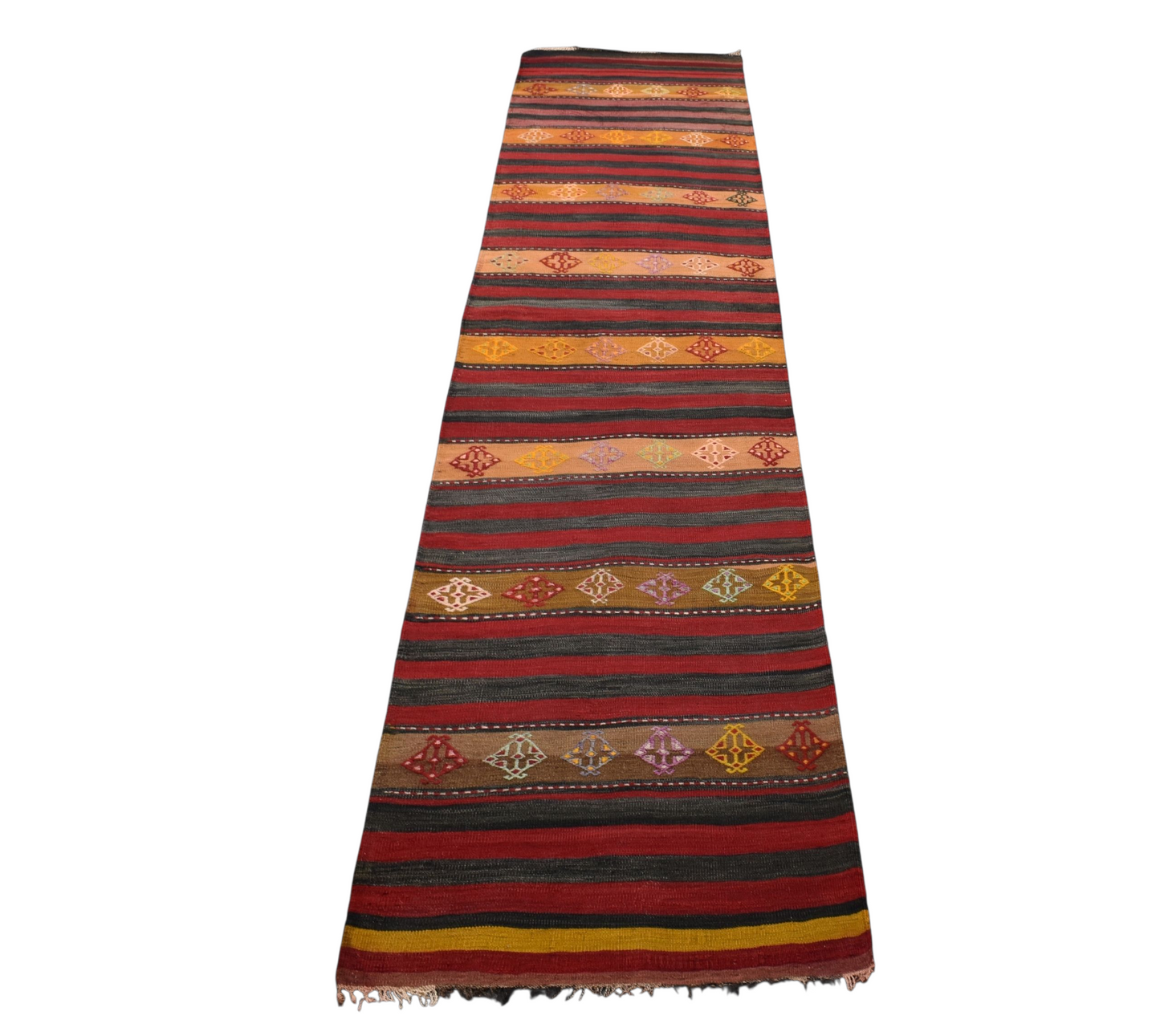 Kilim Antik El Dokuma Sivas Yolluk Yün Kilim 0772 - Antika - Çok Renkli