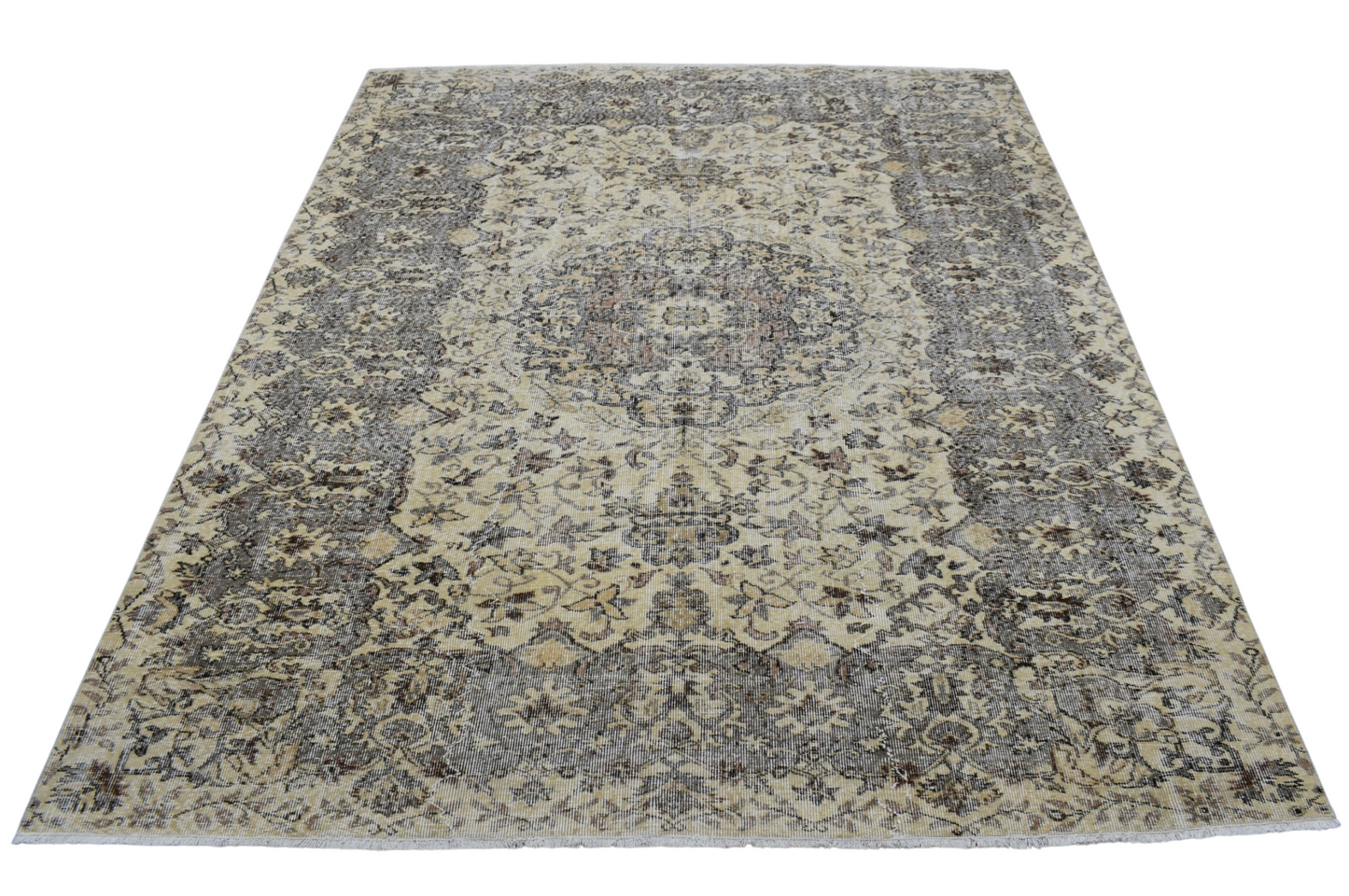 Kilim Antik 6m2 El Dokuma Eskitme Yün Salon Halısı 0780 - Vintage - Çok Renkli