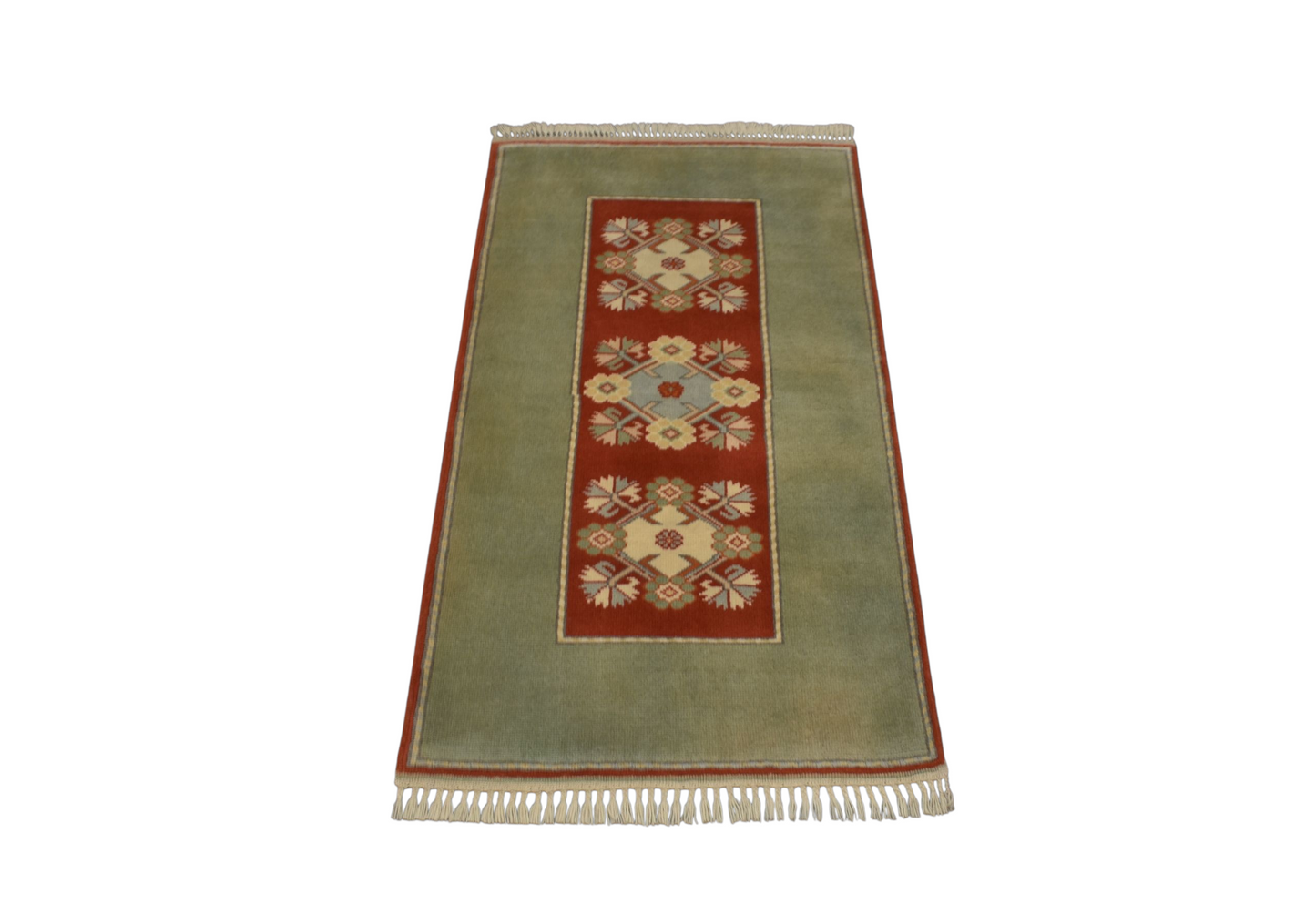 Kilim Antik El Dokuma Çiçekli Muğla Milas Yün Halı 0781 - Yeni - Çok Renkli