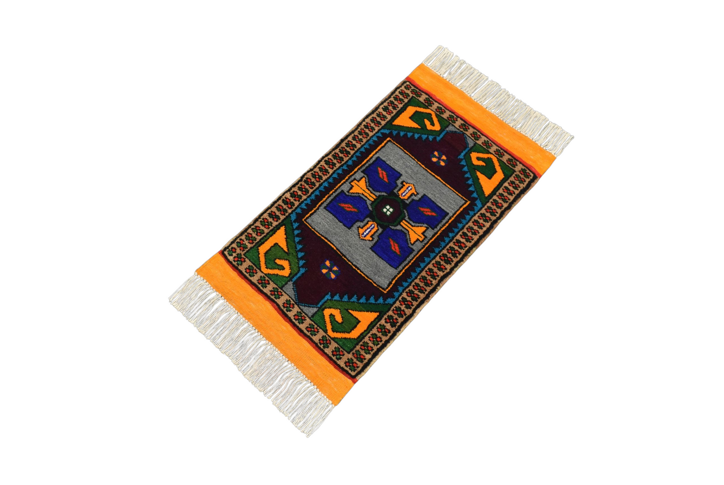 Kilim Antik El Dokuma Konya Yörük Yün Halı 0795 - Yeni - Çok Renkli