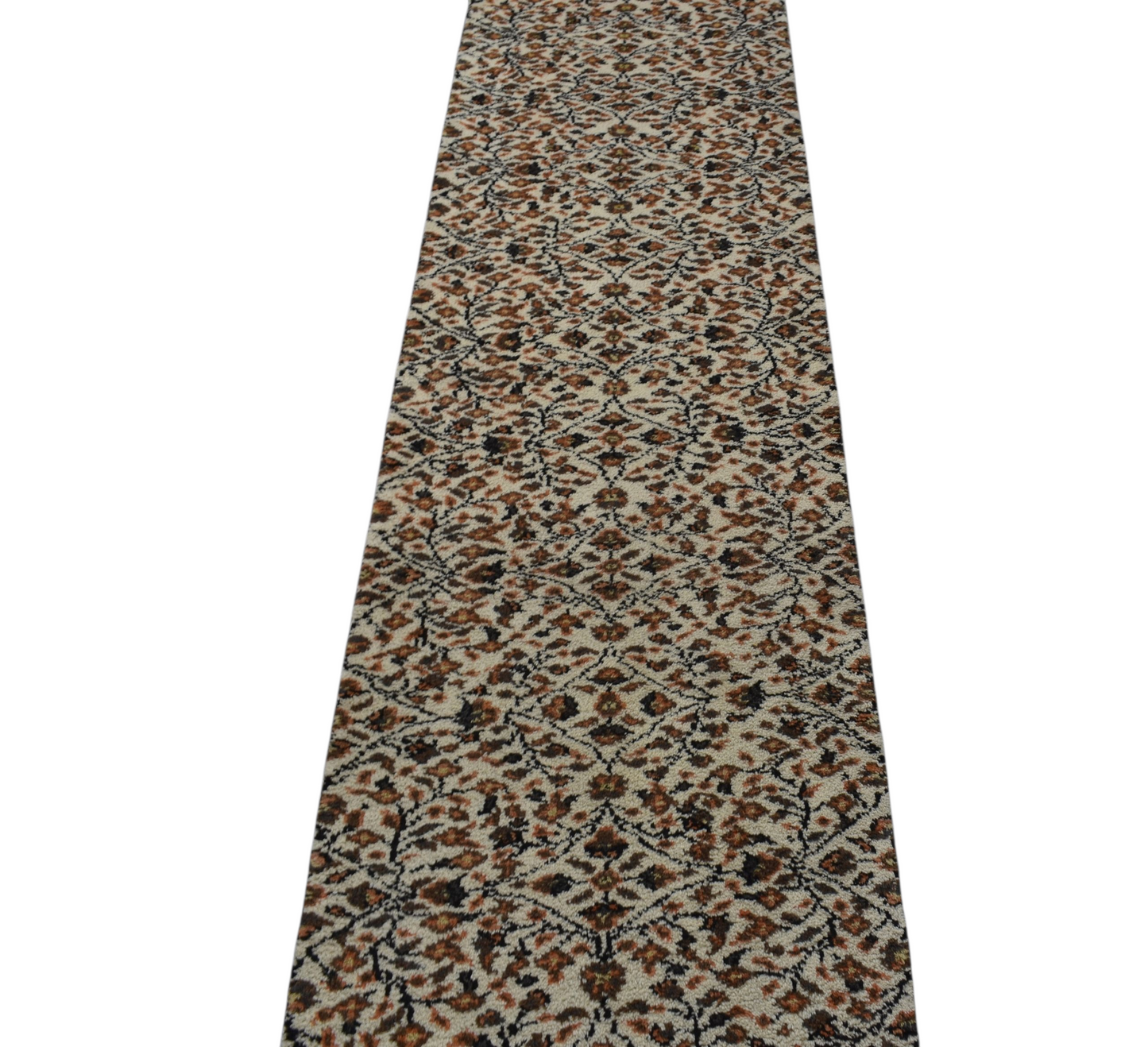 Kilim Antik El Dokuma Çiçekli Yolluk Yün Halı 0820 - Yeni - Çok Renkli