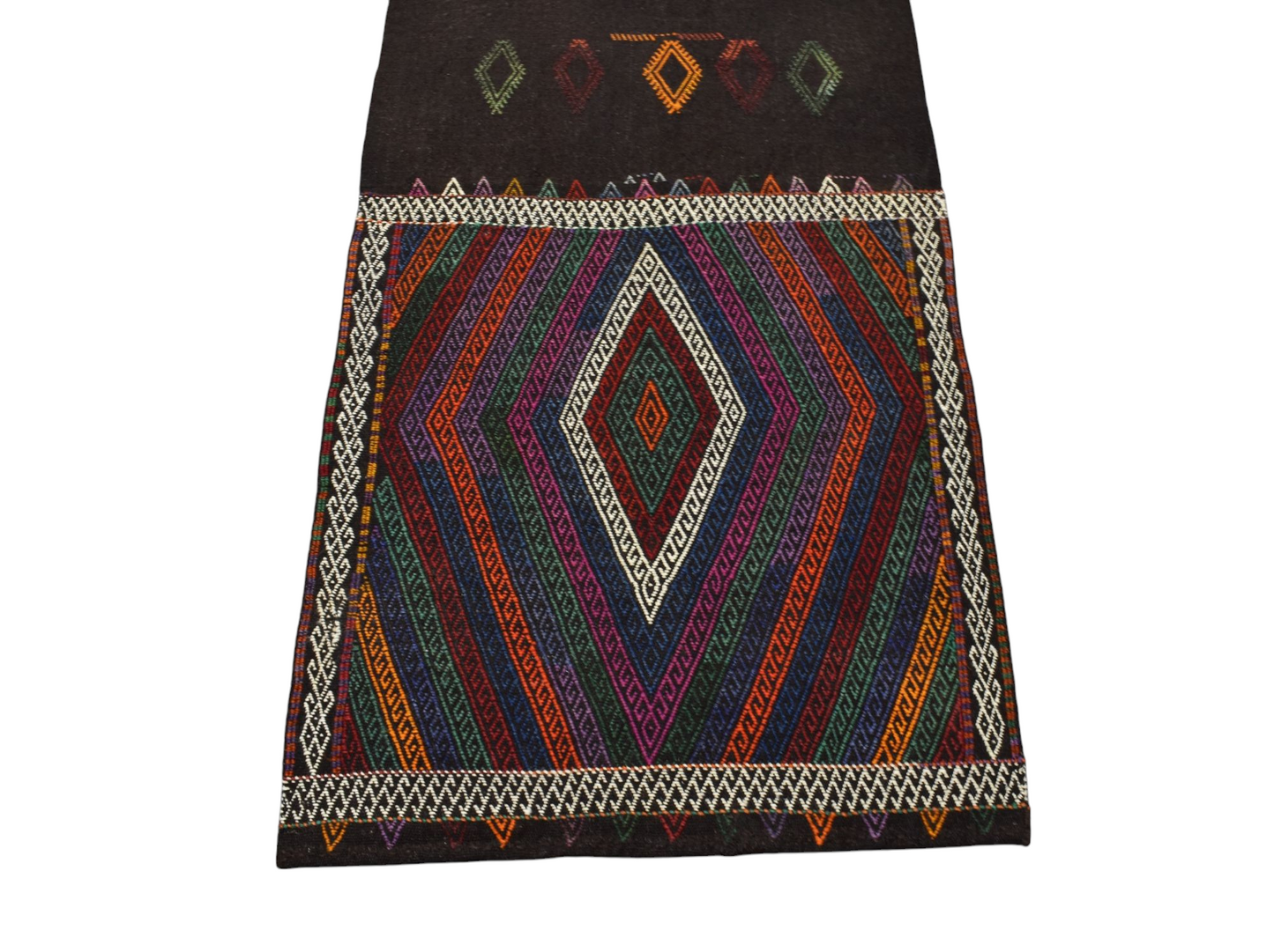 Kilim Antik El Dokuması Yün Konya Yörük Kilimi 0084 - Yeni - Çok Renkli