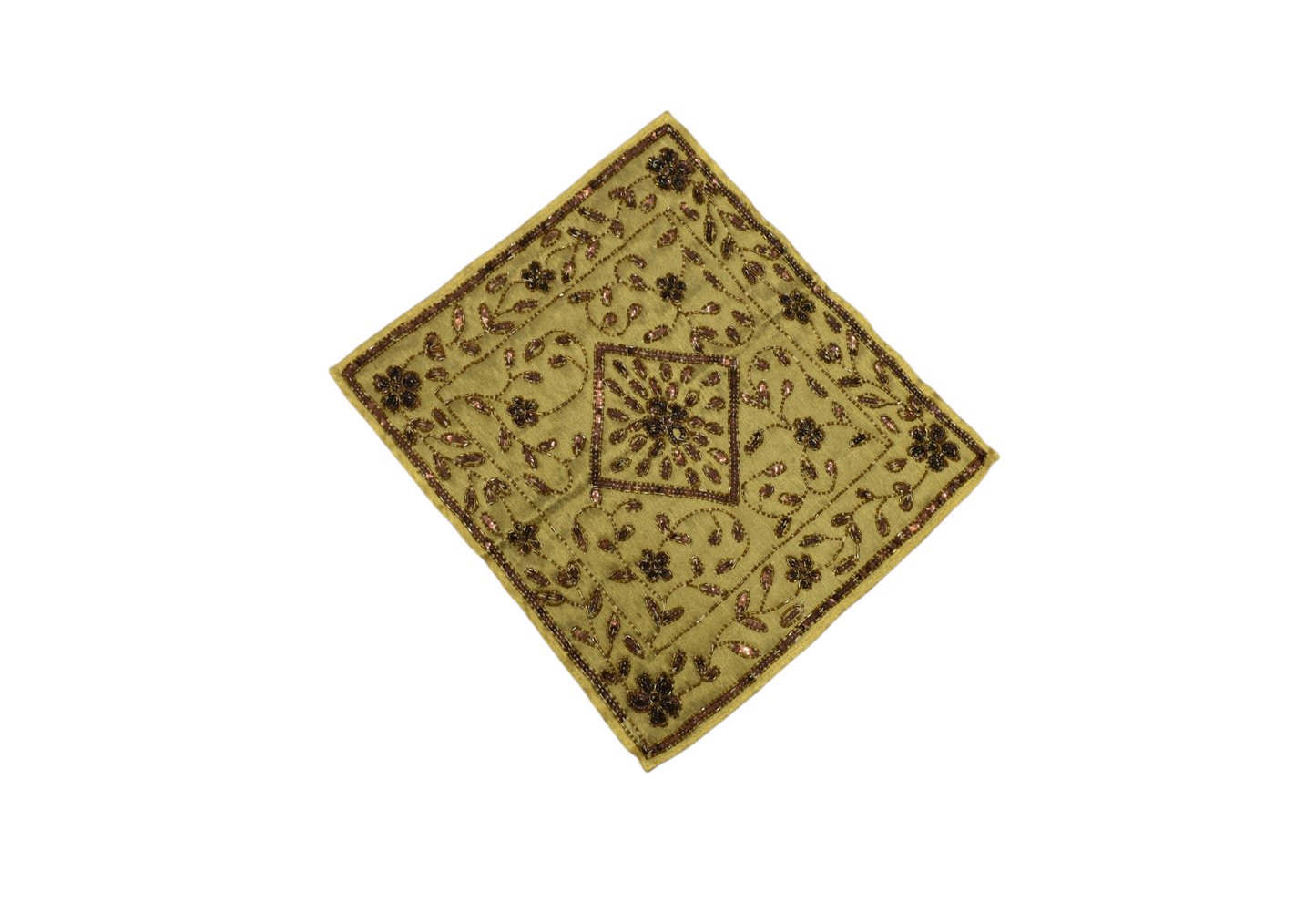 Kilim Antik El İşi İnce Kum Boncuklu Fiskos Masa Sehpa Örtüsü 0898 - Yeni - Çok Renkli