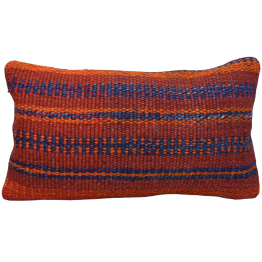 Kilim Antik El Dokuma Dekoratif Lumbar Kilim Kırlent Yastık Kılıfı 1000 - Yeni - Çok Renkli