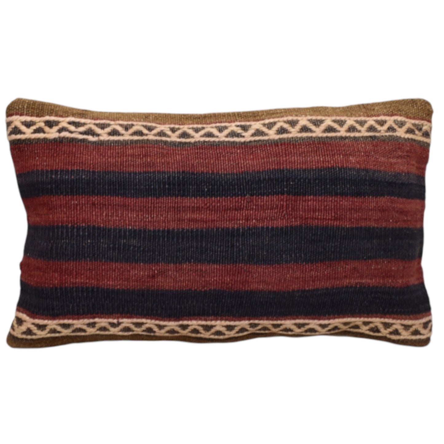 Kilim Antik El Dokuma Dekoratif Lumbar Kilim Kırlent Yastık Kılıfı 1001 - Yeni - Çok Renkli