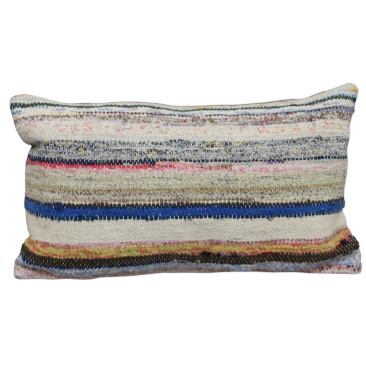 Kilim Antik El Dokuma Dekoratif Lumbar Kilim Kırlent Yastık Kılıfı 1003 - Yeni - Çok Renkli