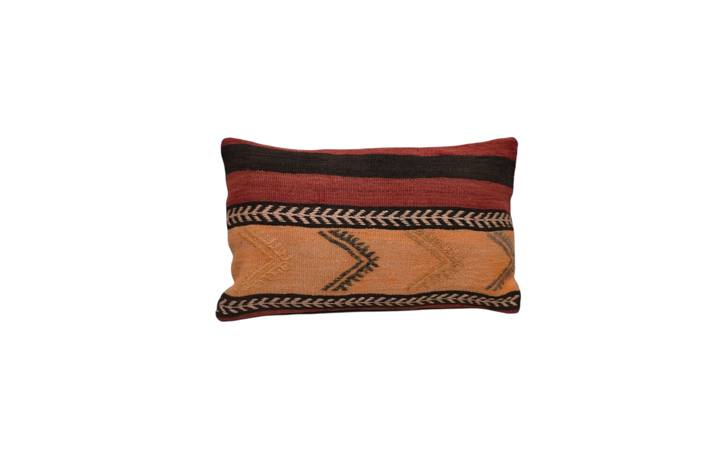 Kilim Antik El Dokuma Dekoratif Lumbar Kilim Kırlent Yastık Kılıfı 1004 - Yeni - Çok Renkli