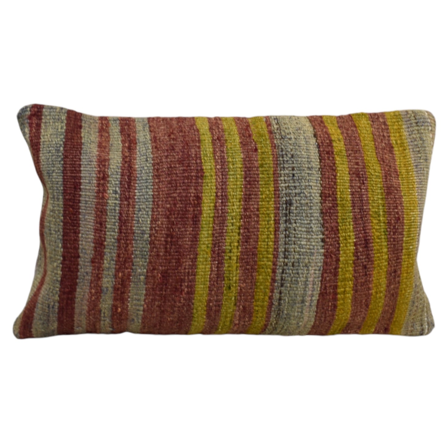 Kilim Antik El Dokuma Dekoratif Lumbar Kilim Kırlent Yastık Kılıfı 1006 - Yeni - Çok Renkli