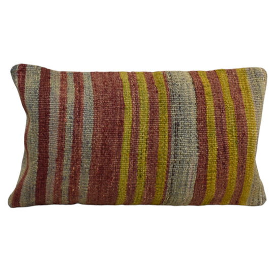 Kilim Antik El Dokuma Dekoratif Lumbar Kilim Kırlent Yastık Kılıfı 1006 - Yeni - Çok Renkli