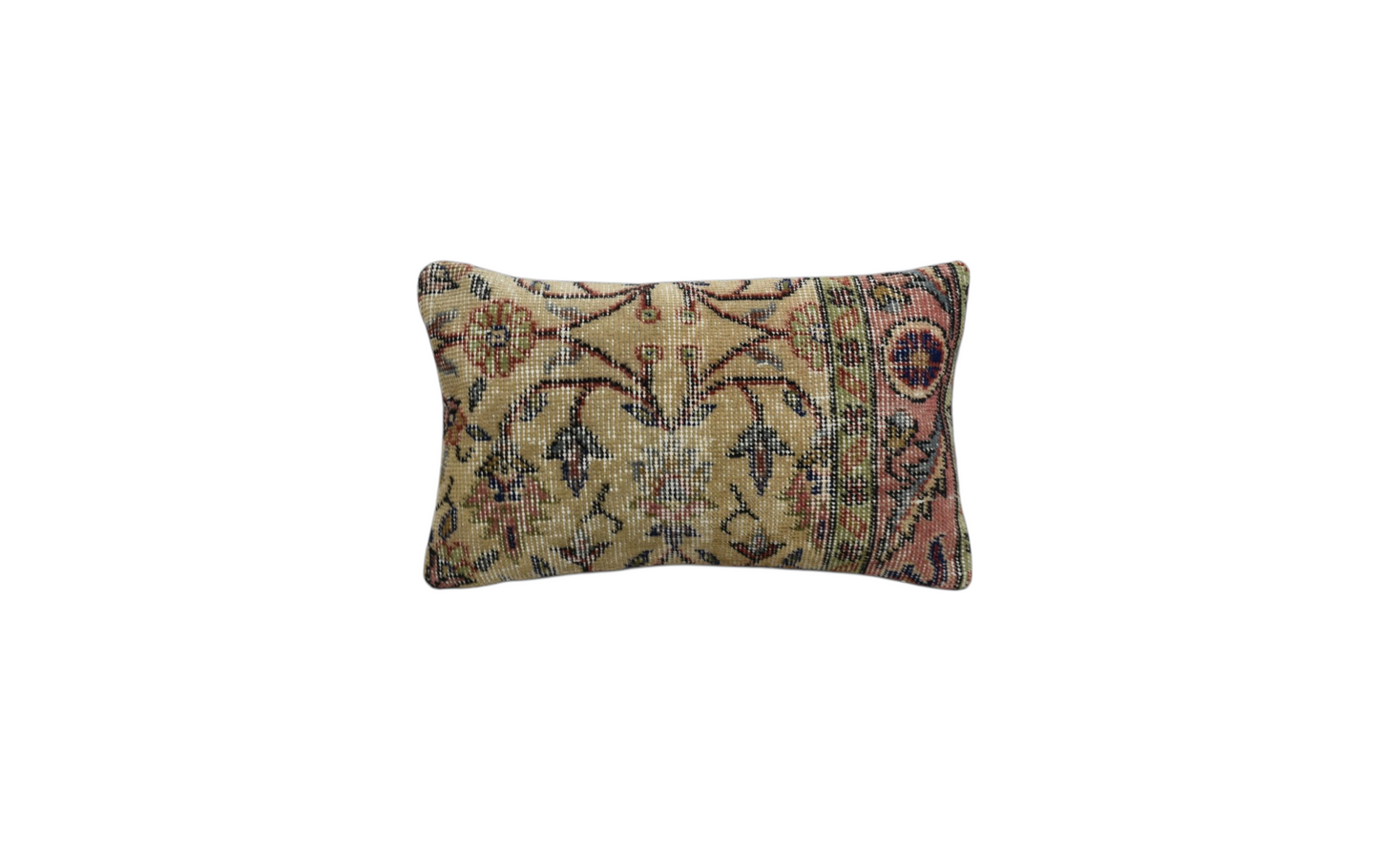 Kilim Antik El Dokuma Dekoratif Lumbar Halı Kırlent Yastık Kılıfı 1010 - Vintage - Çok Renkli