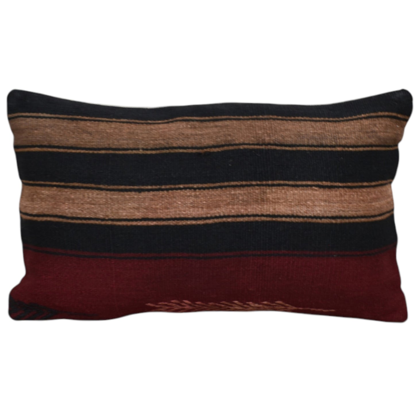 Kilim Antik El Dokuma Dekoratif Lumbar Kilim Kırlent Yastık Kılıfı 1011 - Yeni - Çok Renkli