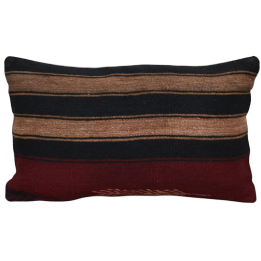 Kilim Antik El Dokuma Dekoratif Lumbar Kilim Kırlent Yastık Kılıfı 1011 - Yeni - Çok Renkli