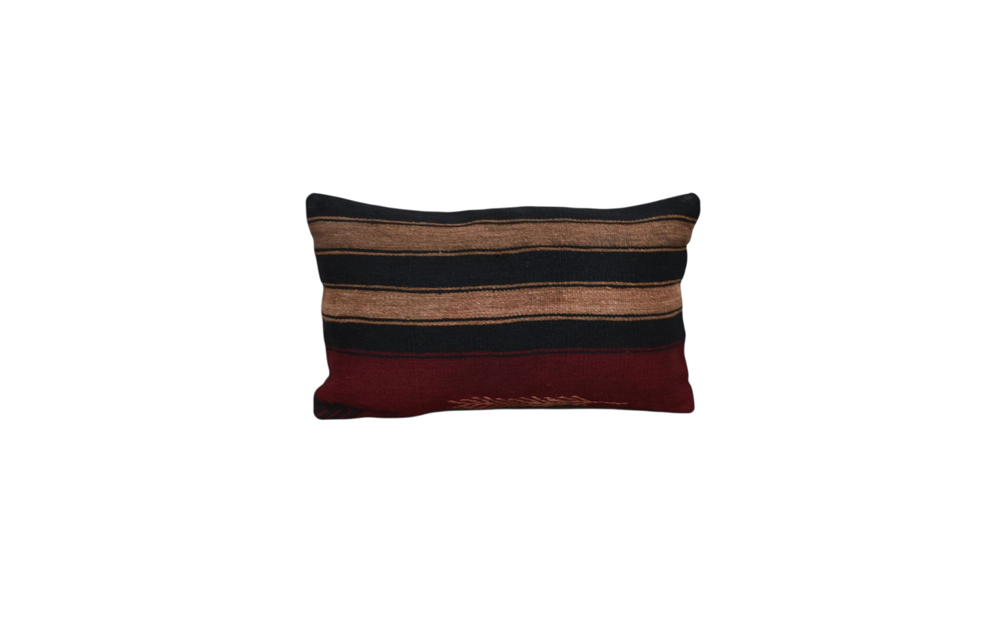 Kilim Antik El Dokuma Dekoratif Lumbar Kilim Kırlent Yastık Kılıfı 1011 - Yeni - Çok Renkli