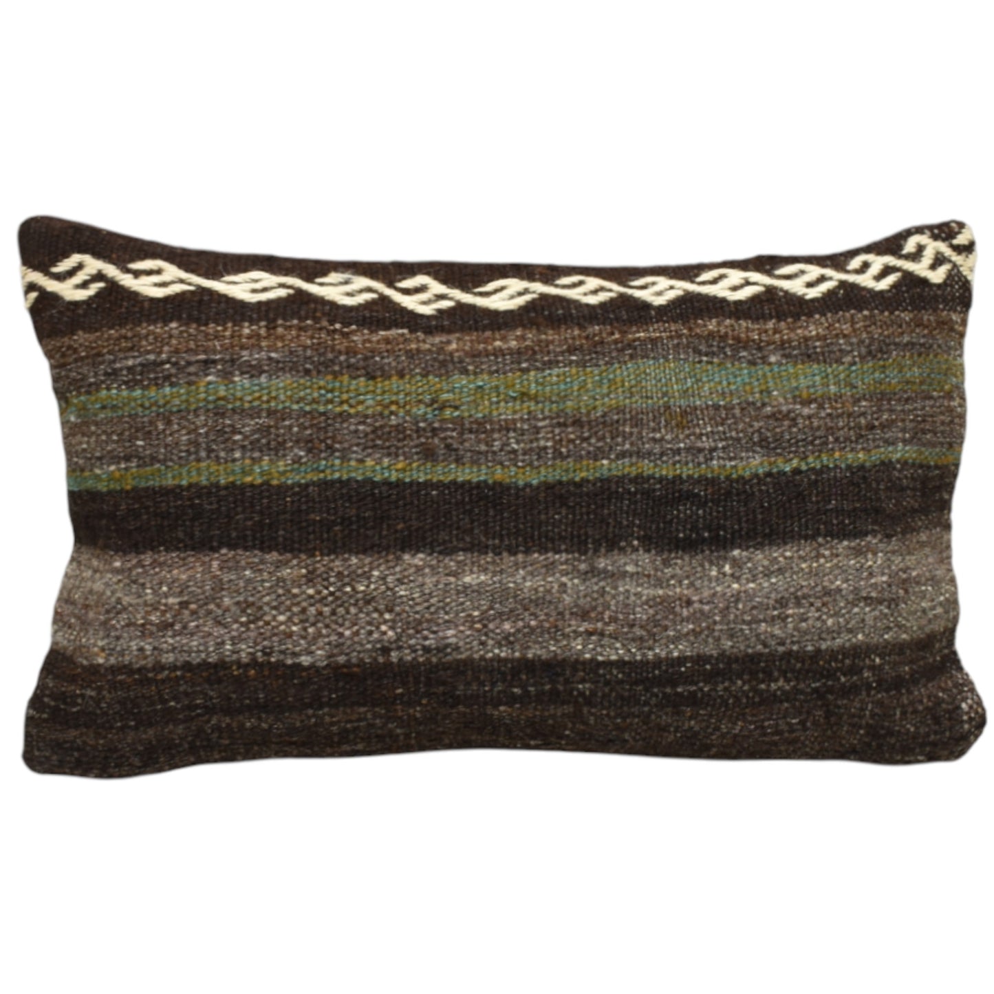 Kilim Antik El Dokuma Dekoratif Lumbar Kilim Kırlent Yastık Kılıfı 1012 - Yeni - Çok Renkli