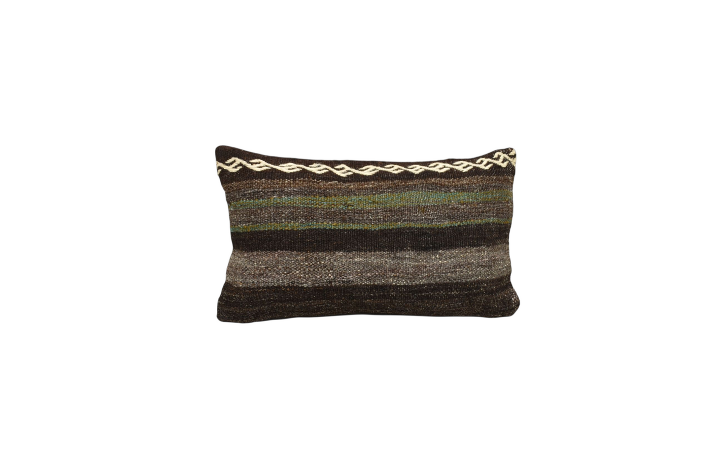 Kilim Antik El Dokuma Dekoratif Lumbar Kilim Kırlent Yastık Kılıfı 1012 - Yeni - Çok Renkli
