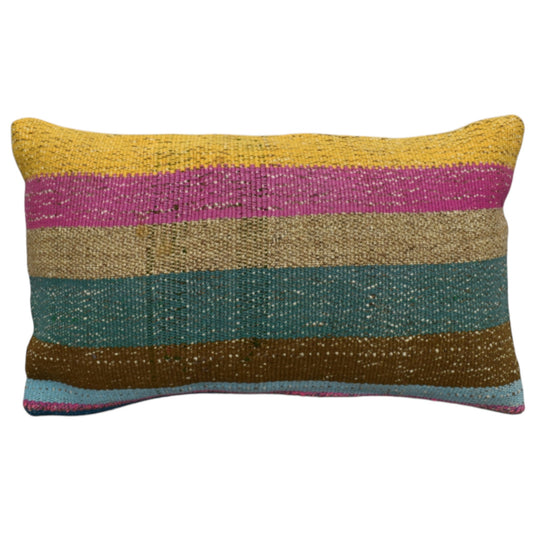 Kilim Antik El Dokuma Dekoratif Lumbar Kilim Kırlent Yastık Kılıfı 1016 - Yeni - Çok Renkli