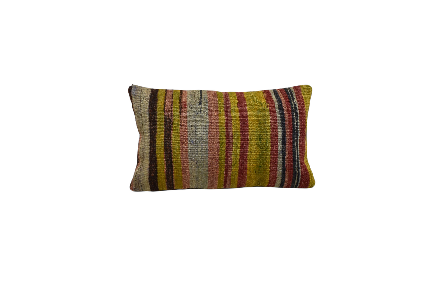 Kilim Antik El Dokuma Dekoratif Lumbar Kilim Kırlent Yastık Kılıfı 1020 - Yeni - Çok Renkli