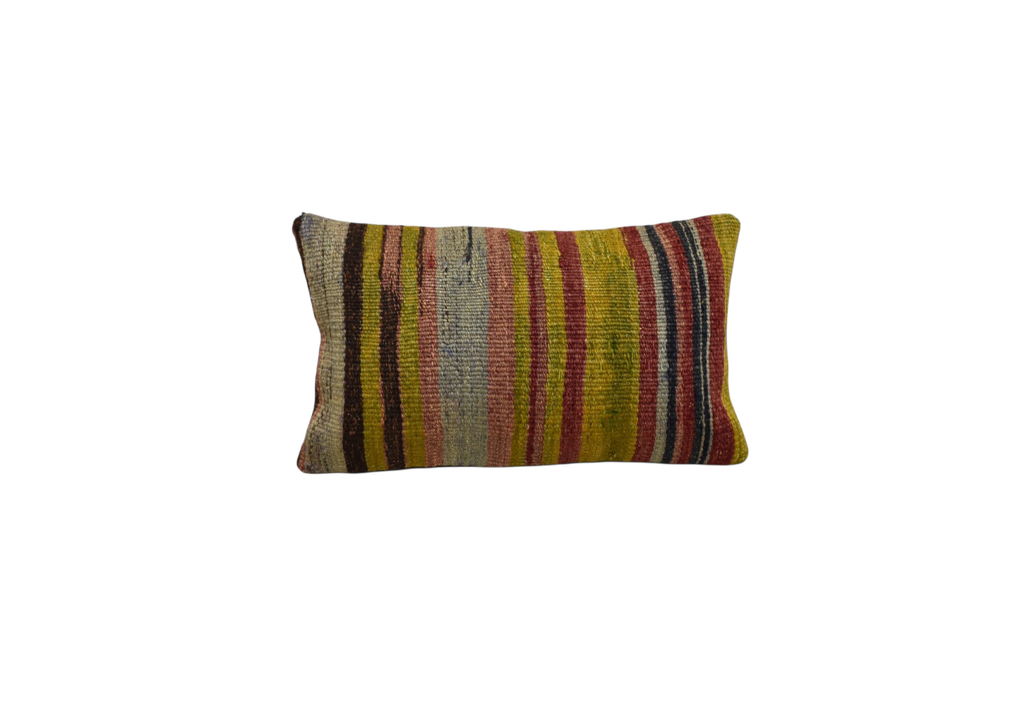 Kilim Antik El Dokuma Dekoratif Lumbar Kilim Kırlent Yastık Kılıfı 1020 - Yeni - Çok Renkli