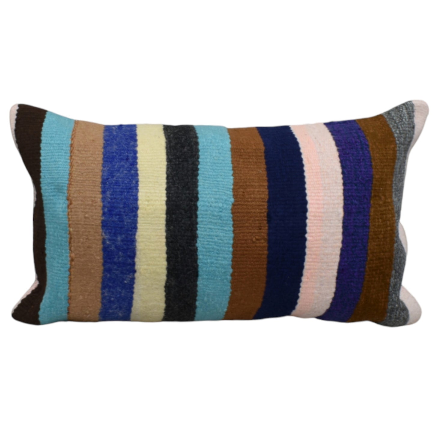 Kilim Antik El Dokuma Dekoratif Lumbar Kilim Kırlent Yastık Kılıfı 1021 - Yeni - Çok Renkli