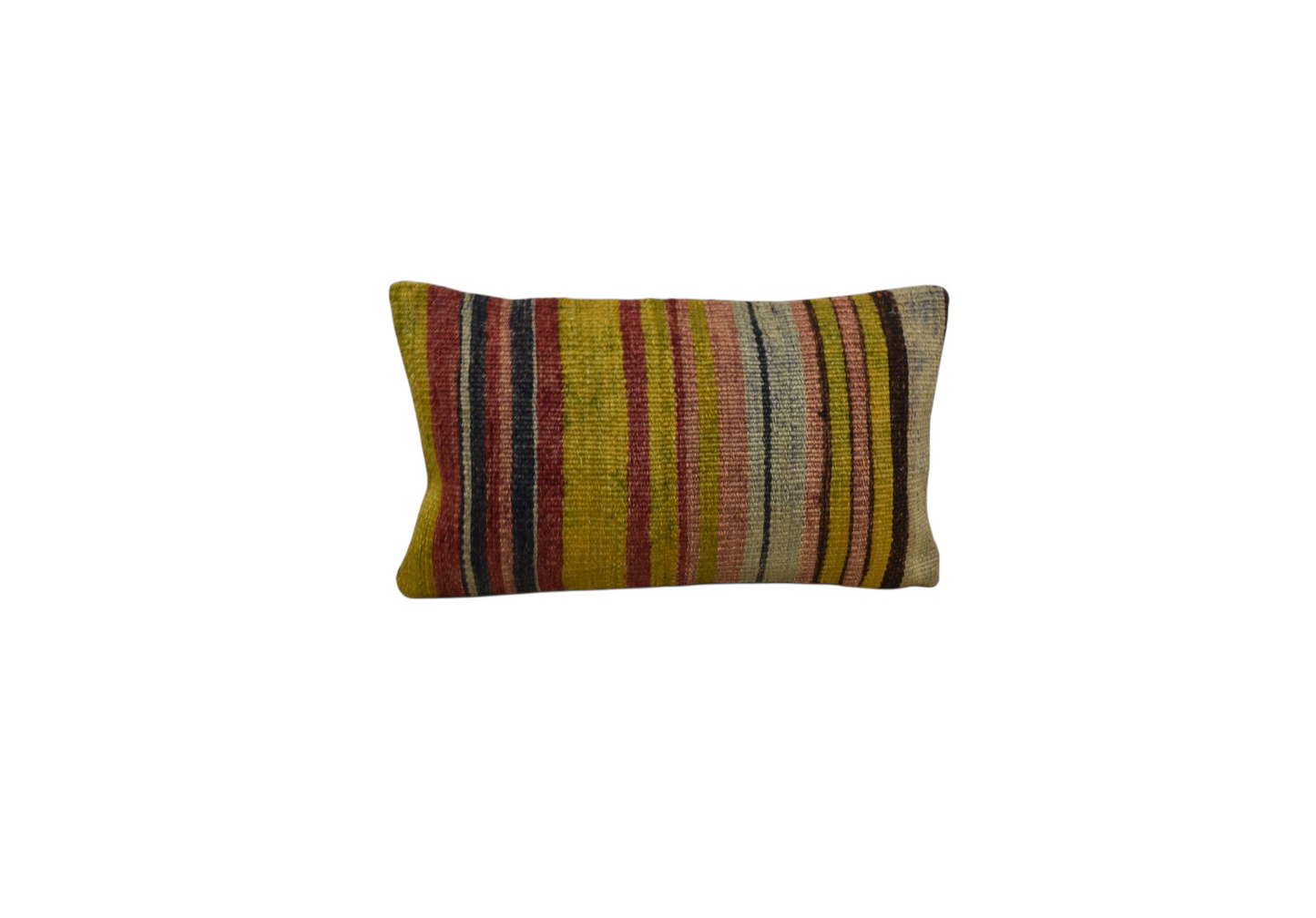Kilim Antik El Dokuma Dekoratif Lumbar Kilim Kırlent Yastık Kılıfı 1027 - Yeni - Çok Renkli