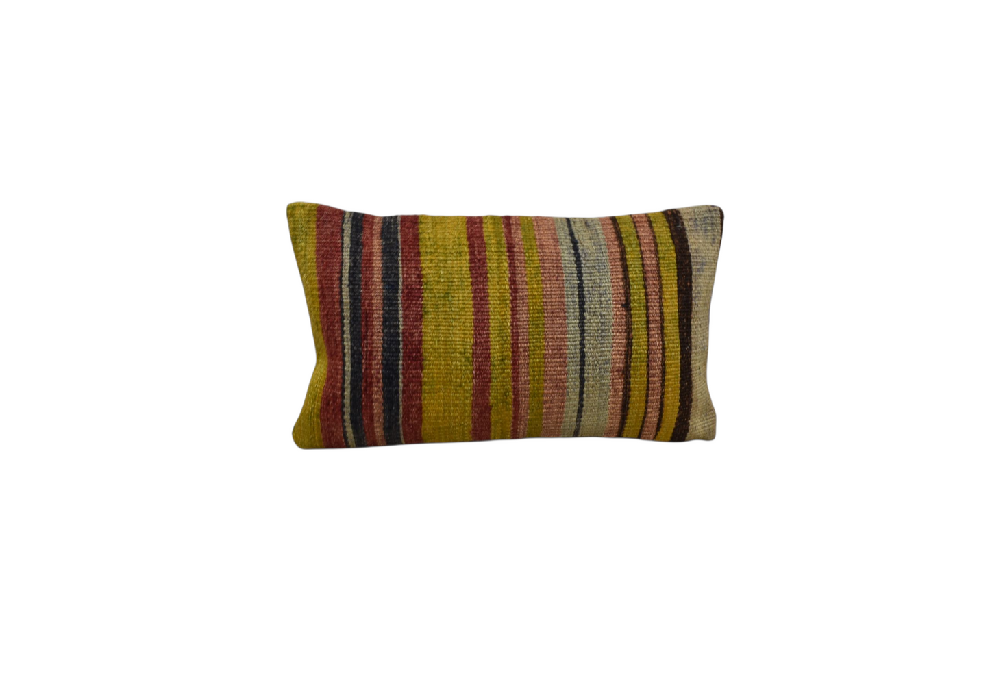 Kilim Antik El Dokuma Dekoratif Lumbar Kilim Kırlent Yastık Kılıfı 1027 - Yeni - Çok Renkli