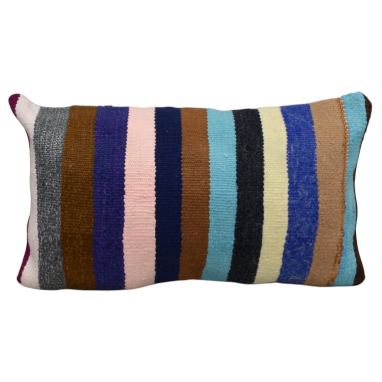 Kilim Antik El Dokuma Dekoratif Lumbar Kilim Kırlent Yastık Kılıfı 1029 - Yeni - Çok Renkli