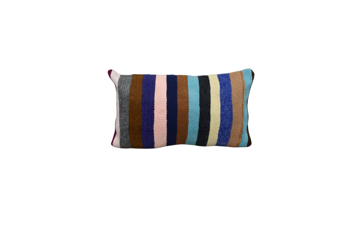 Kilim Antik El Dokuma Dekoratif Lumbar Kilim Kırlent Yastık Kılıfı 1029 - Yeni - Çok Renkli