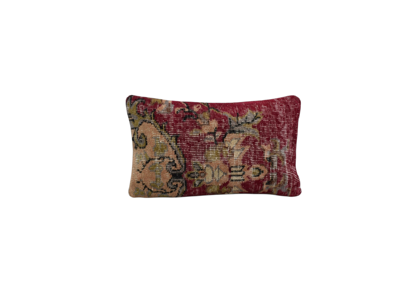 Kilim Antik El Dokuma Dekoratif Lumbar Halı Kırlent Yastık Kılıfı 1030 - Vintage - Çok Renkli