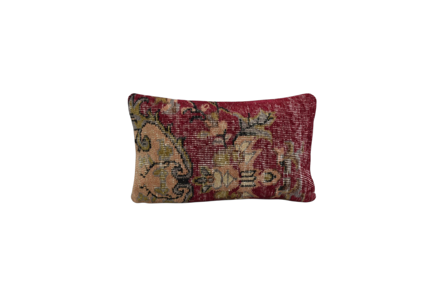 Kilim Antik El Dokuma Dekoratif Lumbar Halı Kırlent Yastık Kılıfı 1030 - Vintage - Çok Renkli