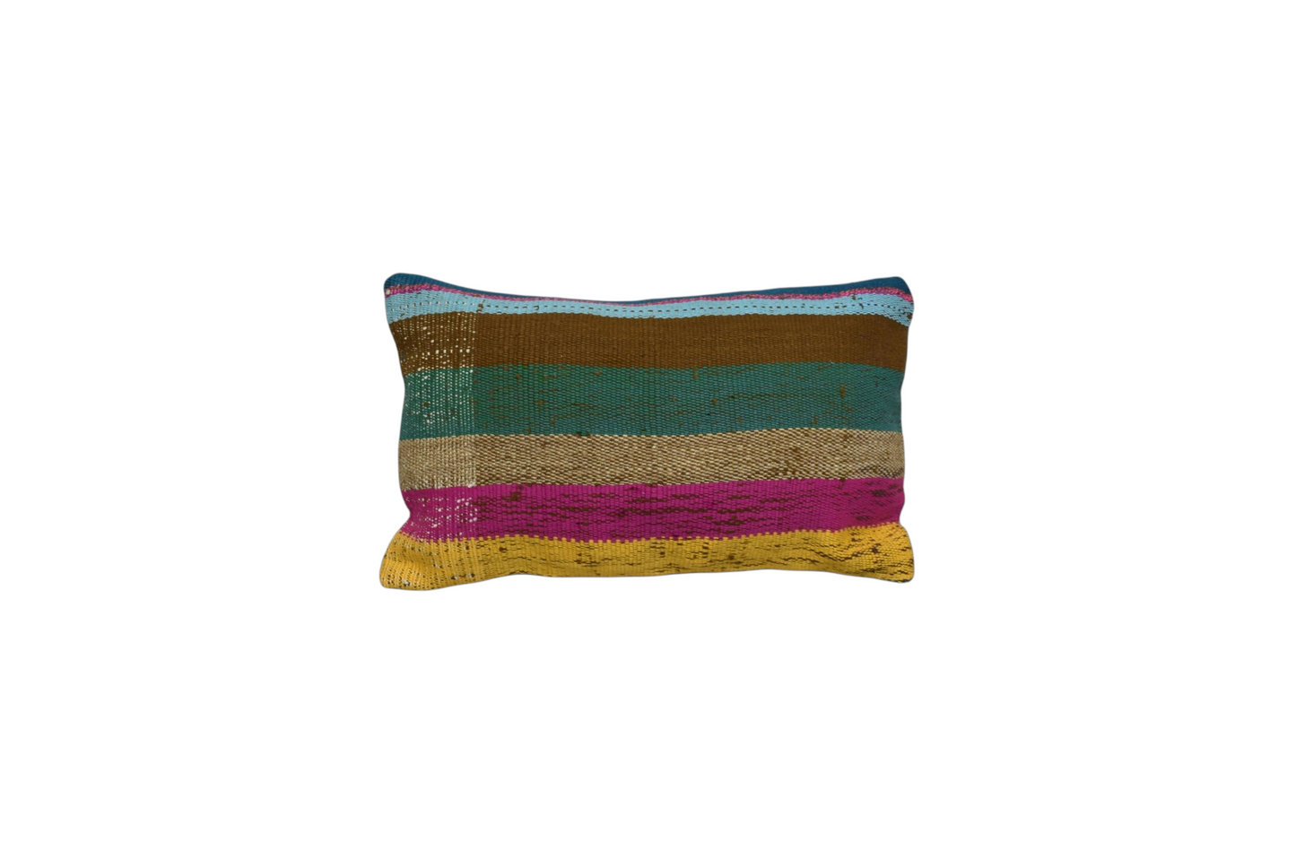 Kilim Antik El Dokuma Dekoratif Lumbar Kilim Kırlent Yastık Kılıfı 1032 - Yeni - Çok Renkli