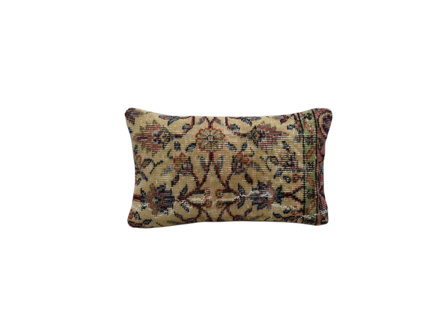 Kilim Antik El Dokuma Dekoratif Lumbar Halı Kırlent Yastık Kılıfı 1033 - Vintage - Çok Renkli