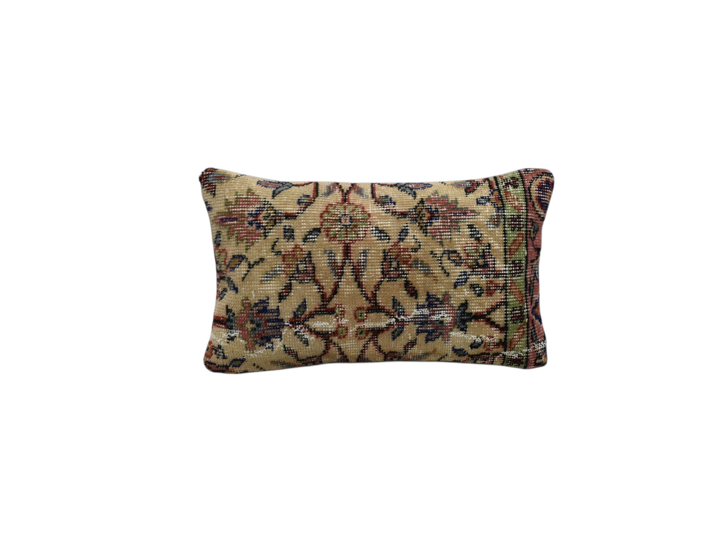 Kilim Antik El Dokuma Dekoratif Lumbar Halı Kırlent Yastık Kılıfı 1033 - Vintage - Çok Renkli