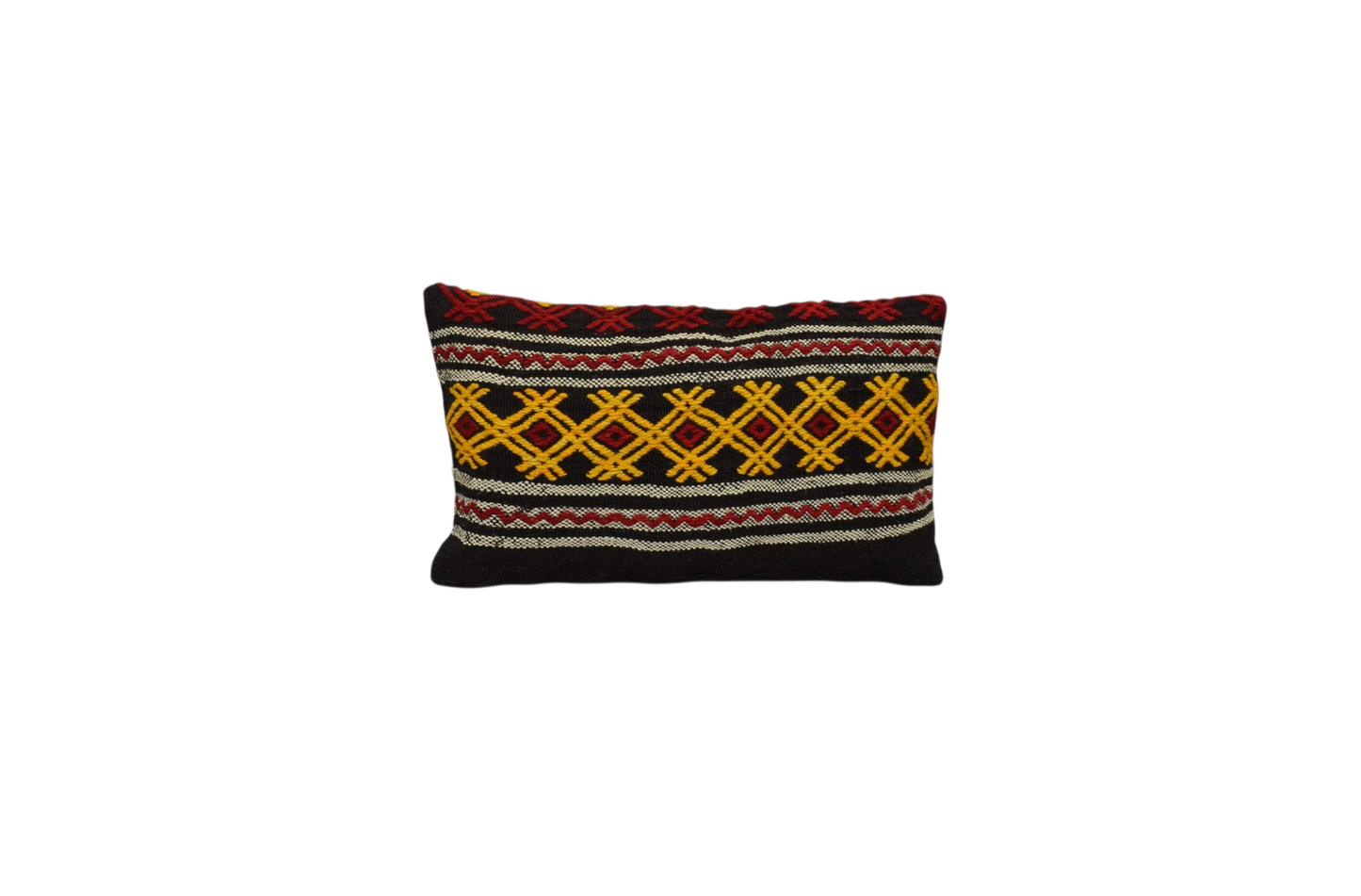 Kilim Antik El Dokuma Dekoratif Lumbar Kilim Kırlent Yastık Kılıfı 1034 - Yeni - Çok Renkli