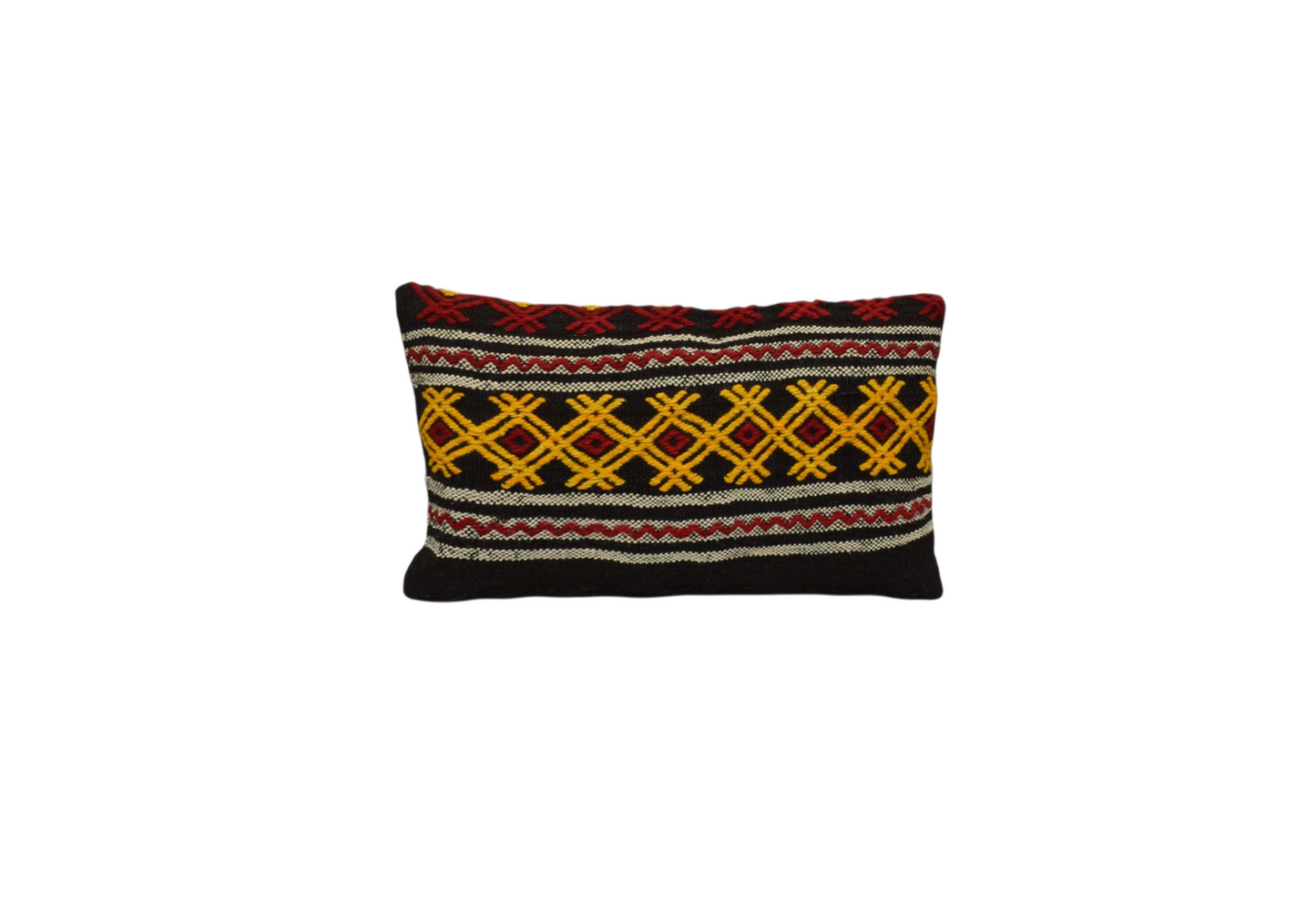 Kilim Antik El Dokuma Dekoratif Lumbar Kilim Kırlent Yastık Kılıfı 1034 - Yeni - Çok Renkli