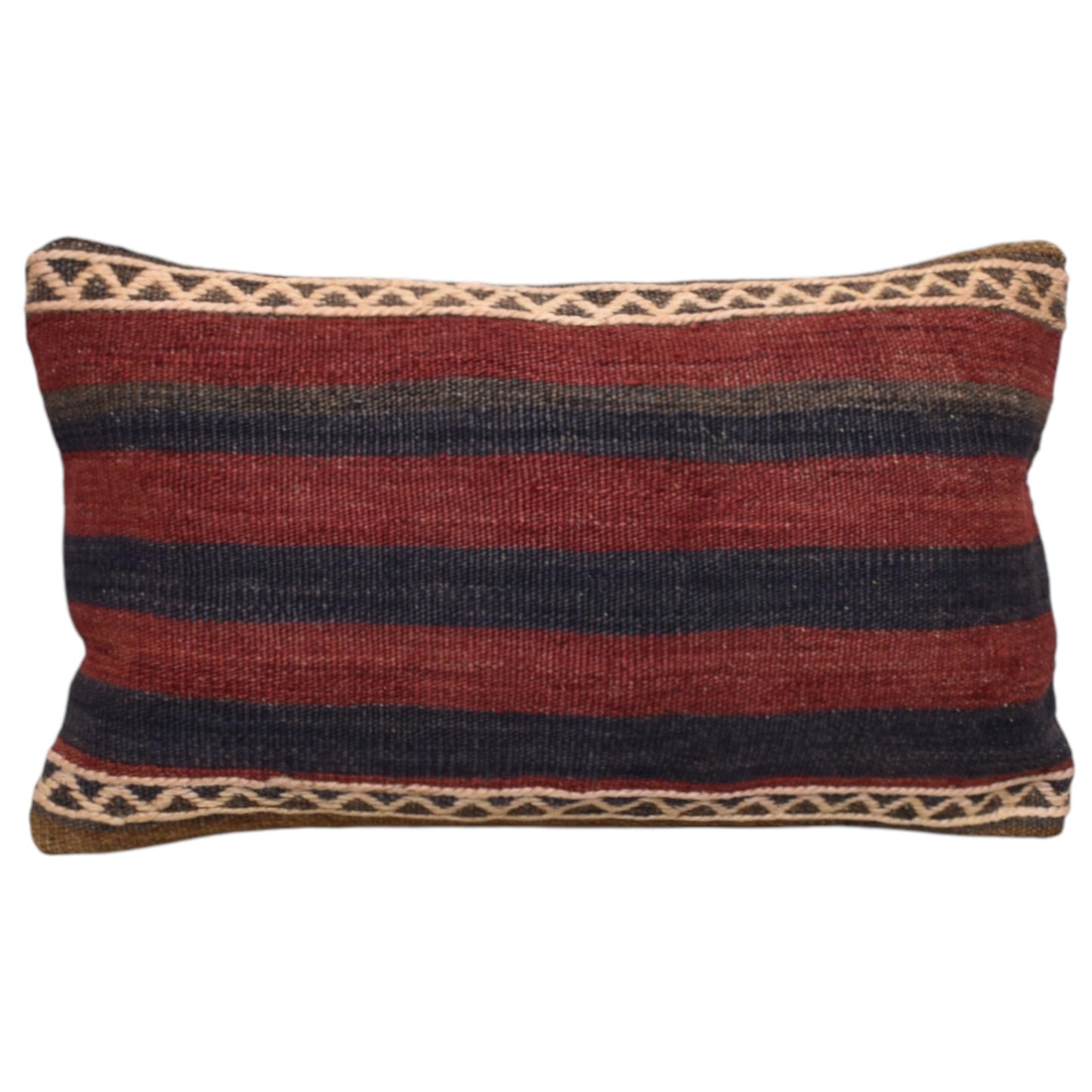 Kilim Antik El Dokuma Dekoratif Lumbar Kilim Kırlent Yastık Kılıfı 1035 - Yeni - Çok Renkli