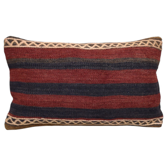 Kilim Antik El Dokuma Dekoratif Lumbar Kilim Kırlent Yastık Kılıfı 1035 - Yeni - Çok Renkli
