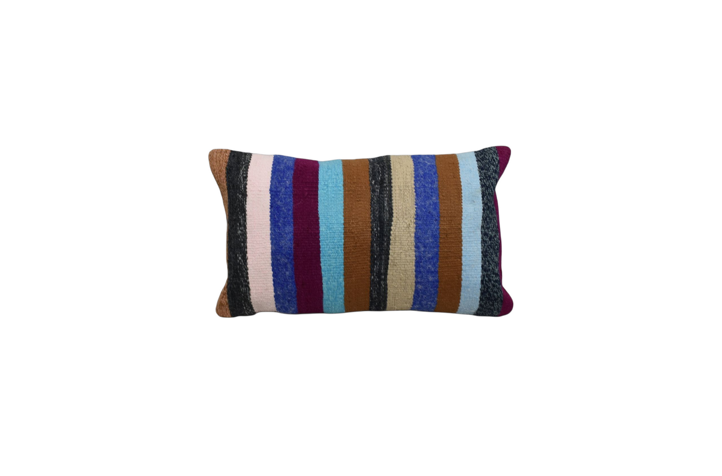 Kilim Antik El Dokuma Dekoratif Lumbar Kilim Kırlent Yastık Kılıfı 1037 - Yeni - Çok Renkli