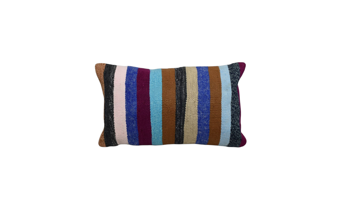 Kilim Antik El Dokuma Dekoratif Lumbar Kilim Kırlent Yastık Kılıfı 1037 - Yeni - Çok Renkli