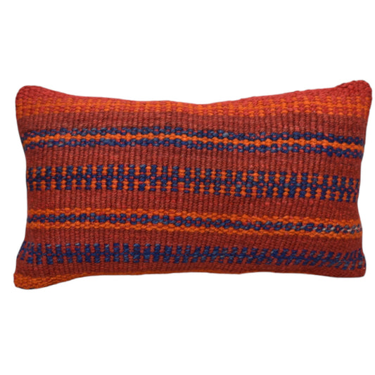 Kilim Antik El Dokuma Dekoratif Lumbar Kilim Kırlent Yastık Kılıfı 1039 - Yeni - Çok Renkli