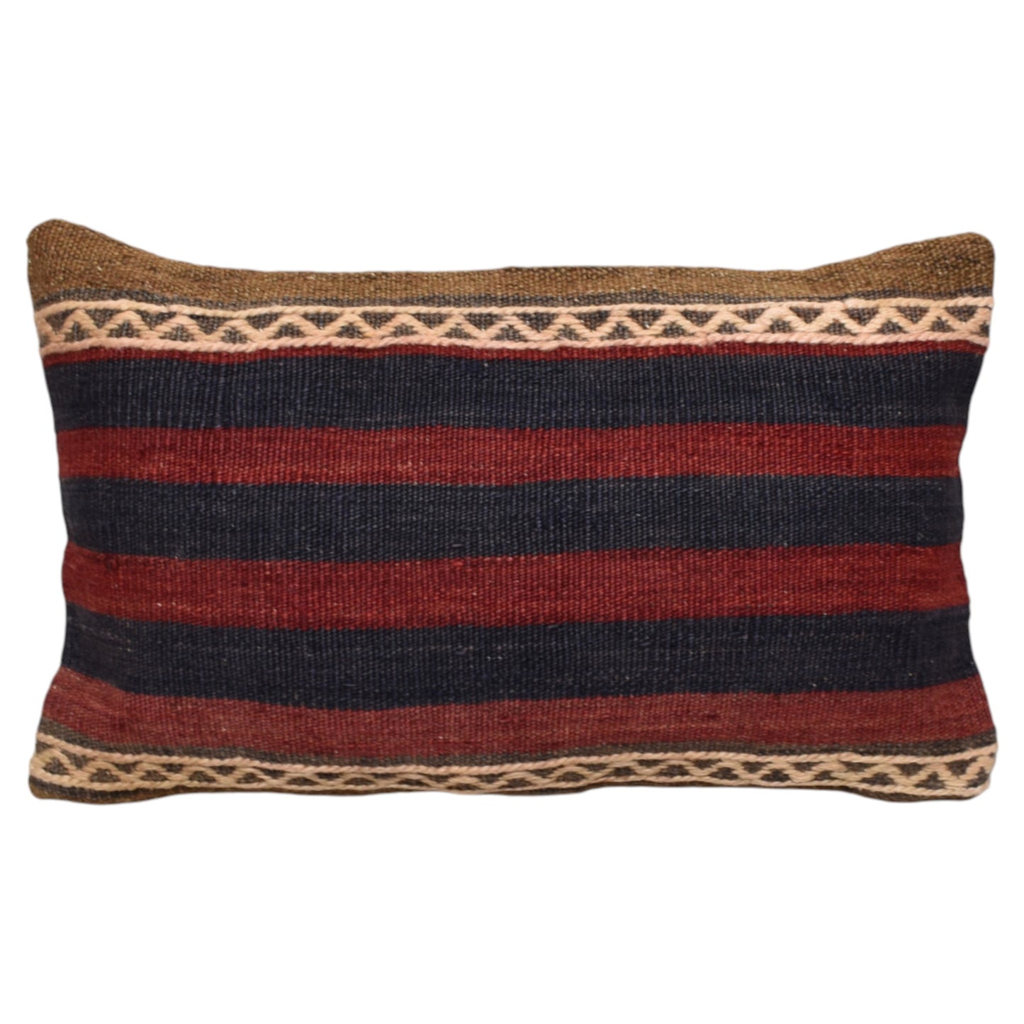 Kilim Antik El Dokuma Dekoratif Lumbar Kilim Kırlent Yastık Kılıfı 1040 - Yeni - Çok Renkli