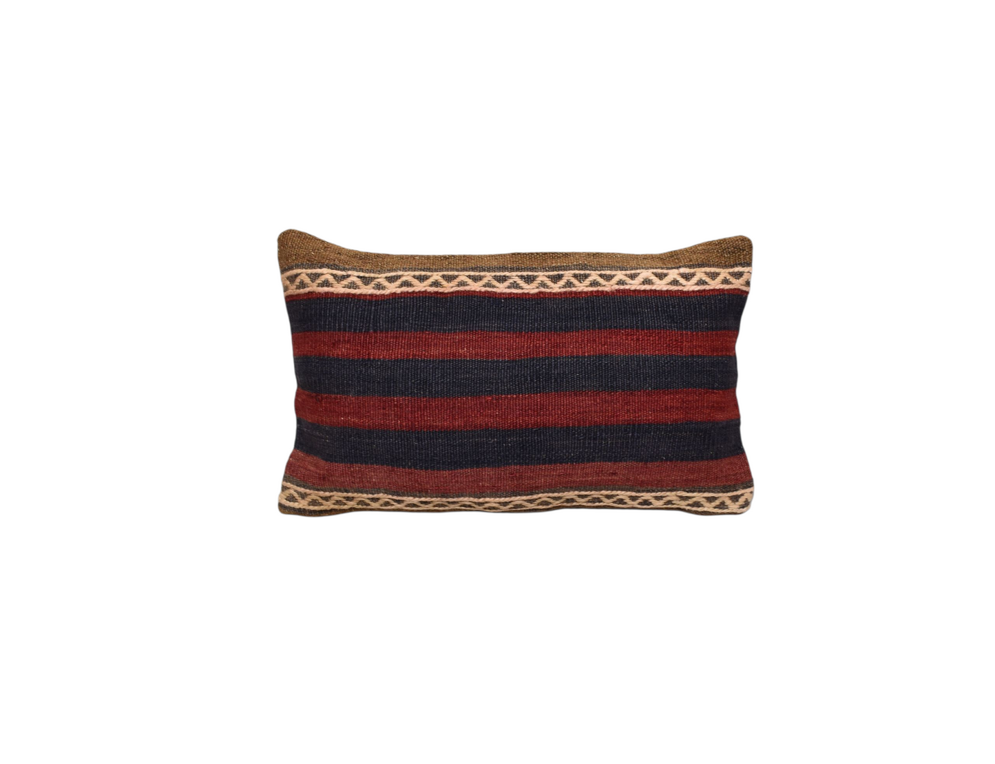 Kilim Antik El Dokuma Dekoratif Lumbar Kilim Kırlent Yastık Kılıfı 1040 - Yeni - Çok Renkli