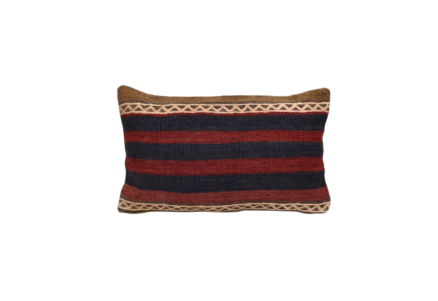 Kilim Antik El Dokuma Dekoratif Lumbar Kilim Kırlent Yastık Kılıfı 1040 - Yeni - Çok Renkli