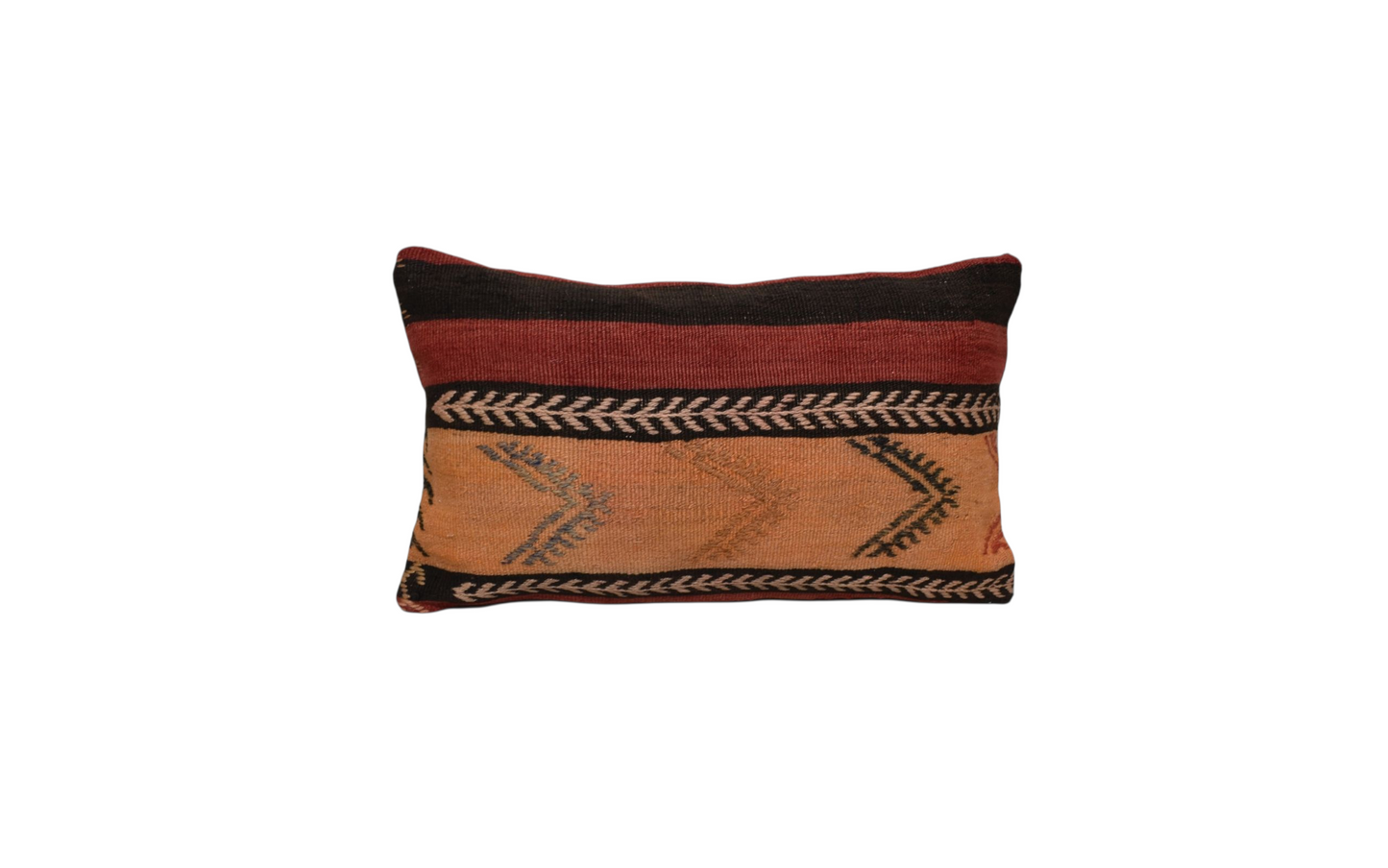 Kilim Antik El Dokuma Dekoratif Lumbar Kilim Kırlent Yastık Kılıfı 1042 - Yeni - Çok Renkli