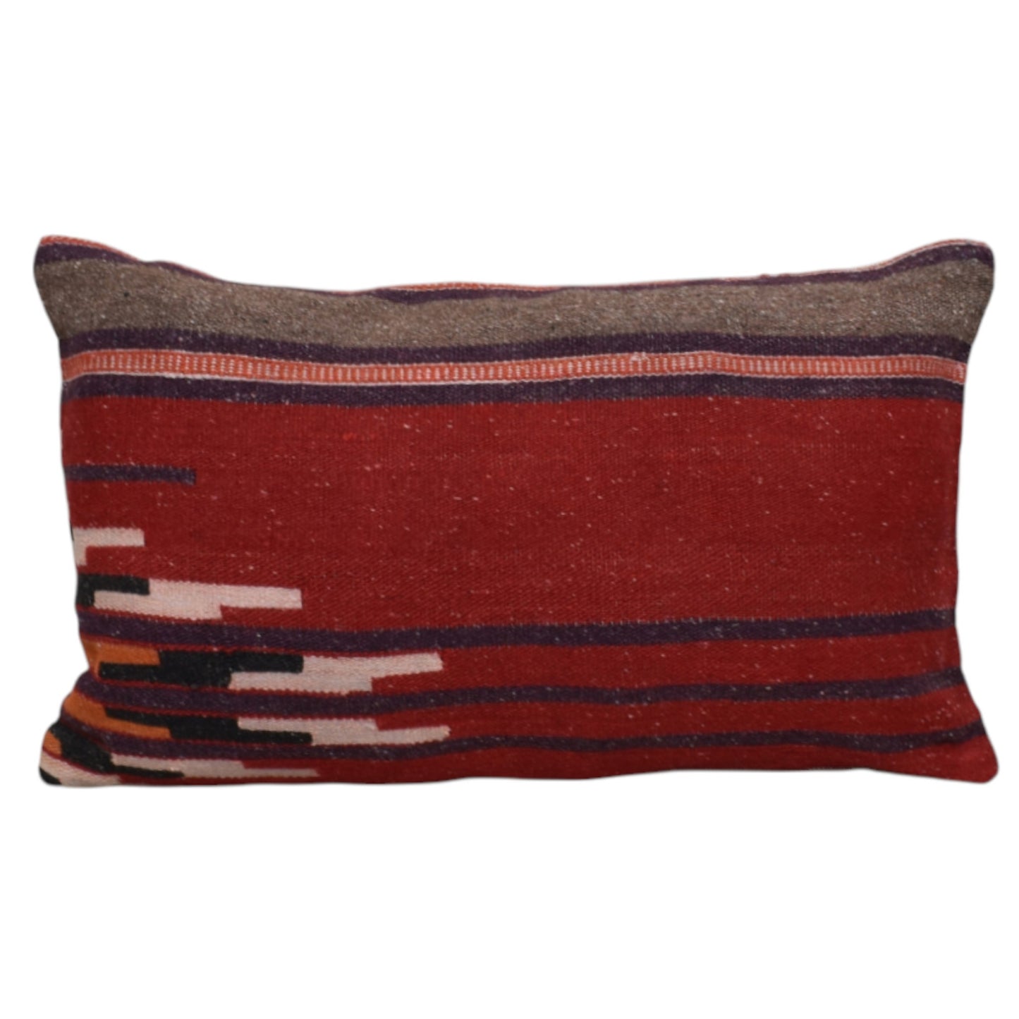 Kilim Antik El Dokuma Dekoratif Lumbar Kilim Kırlent Yastık Kılıfı 1046 - Yeni - Çok Renkli