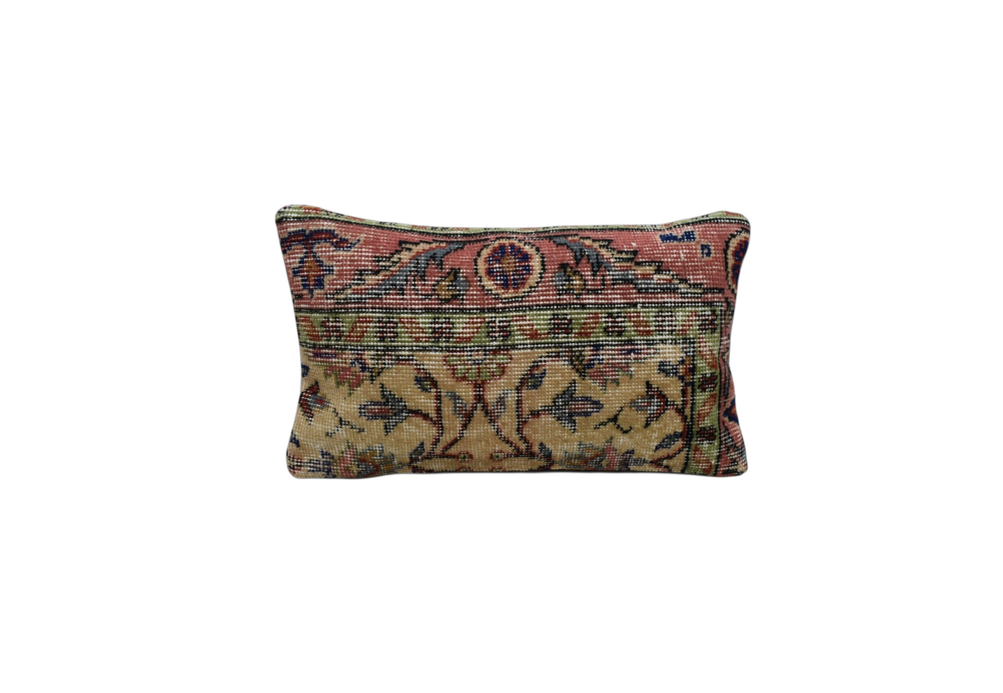 Kilim Antik El Dokuma Dekoratif Lumbar Halı Kırlent Yastık Kılıfı 1048 - Vintage - Çok Renkli